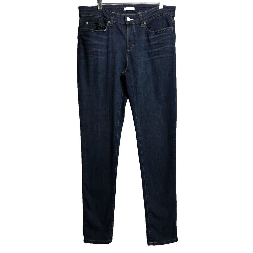 Eileen‎ Fisher Organic Cotton Denim Skinny Jeans Size 10 Dark Wash Sustainable